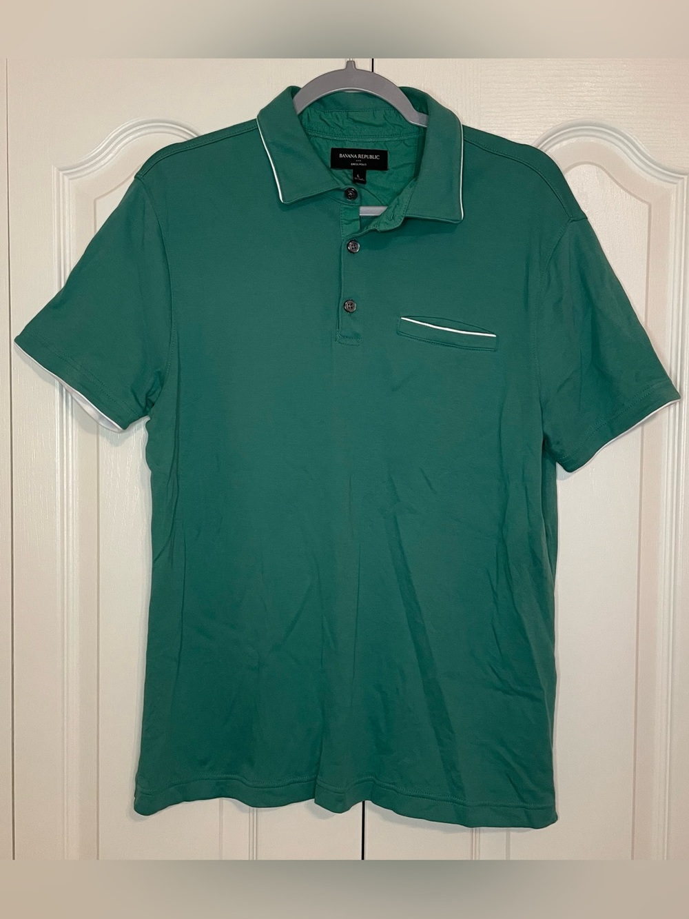 Banana Republic piped dress polo